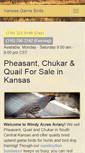 Mobile Screenshot of kansasgamebirds.com