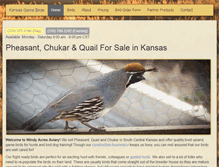 Tablet Screenshot of kansasgamebirds.com